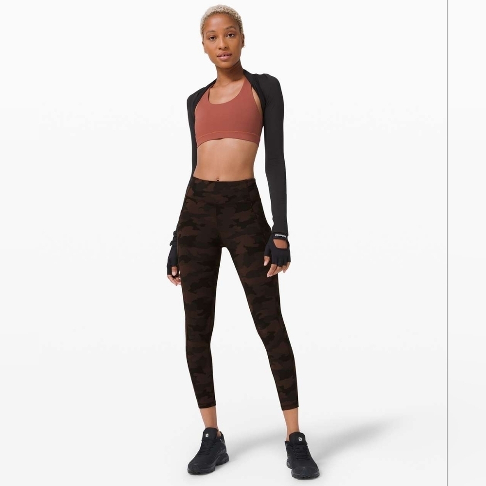 Lululemon Invigorate High-Rise Tight 25" Heritage 365 Camo Brown Earth size 2 - Picture 1 of 12
